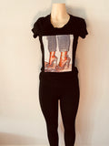 Rhinestone transfer sheet t-shirt